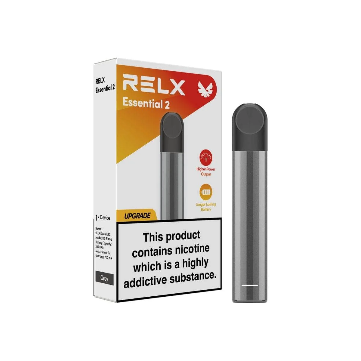 grey RELX Essential 2| 烟杆 - Image 1